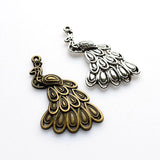 8PCS Peacock Charms,2 Colors Available-RS117