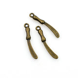 40PCS Little Knife Charms,Antique Bronze Tone-RS717