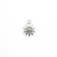 30PCS Sun Charms,Antique Silver Tone Double Sided-RS809