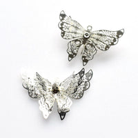 4PCS Butterfly Charms with a Diamond,Three Pairs of Wings 4 Colors Available-RS1097