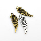 15PCS Detailed Wing Charms,2 Colors Available Double Sided-RS1008