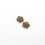 50PCS Little Plum Flower Charms,Antique Bronze Tone Double Sided-RS351