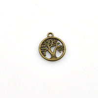 25PCS Round Tree Charms,2 Colors Available-RS1017