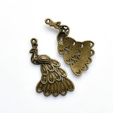 8PCS Peacock Charms,2 Colors Available-RS117