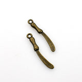 40PCS Little Knife Charms,Antique Bronze Tone-RS717