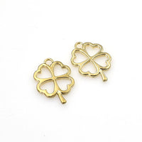 20PCS Clover Charms,3 Colors Available-RS466