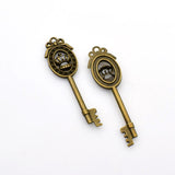 8PCS Crown Key Charms,2 Colors Available-RS279