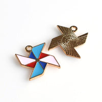 8PCS Enamel Paper windmill Charms-RS1143