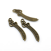 10PCS Knife Charms,Antique Bronze Tone-RS091