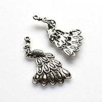 8PCS Peacock Charms,2 Colors Available-RS117