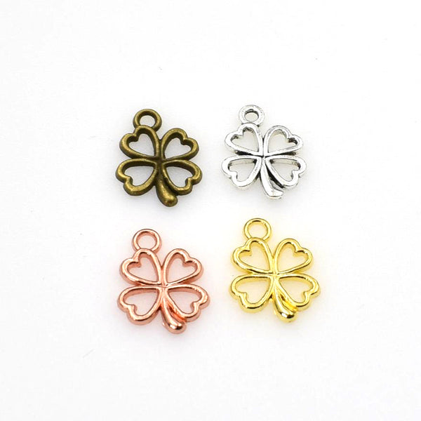 50PCS Little Clover Charms,4 Colors Available-RS056