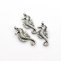 25PCS Hippocampus Charms,Antique Silver Tone-RS730