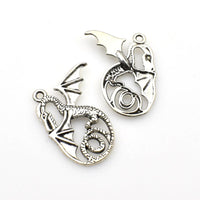 8PCS Dragon Charms,2 Colors Available-RS335