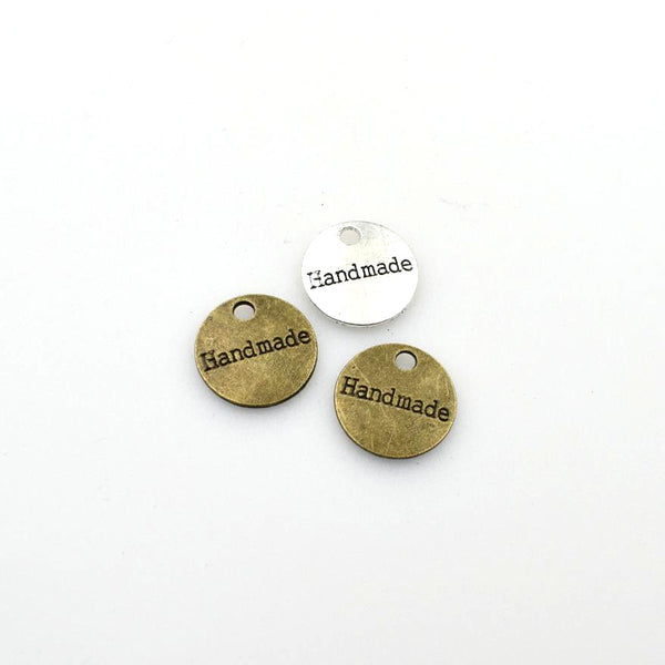 25PCS Round Tags-Handmade,2 Colors Available Double Sided-RS935