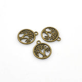 25PCS Round Tree Charms,2 Colors Available-RS1017