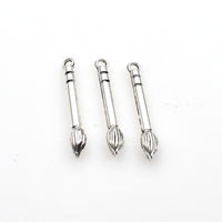 25PCS Brush Charms,Antique Silver Tone-RS1211