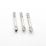 25PCS Brush Charms,Antique Silver Tone-RS1211