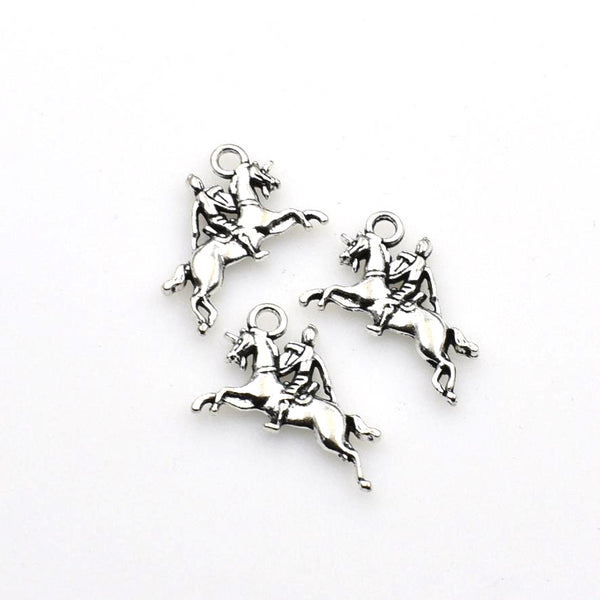 20PCS Knight Charms,Antique Silver Tone-RS397