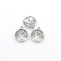 25PCS Round Tree Charms,2 Colors Available-RS1017