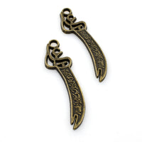 10PCS Knife Charms,Antique Bronze Tone-RS091