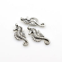 25PCS Hippocampus Charms,Antique Silver Tone-RS730