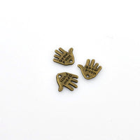 30PCS Hand Charms,2 Colors Available Double Sided-RS324