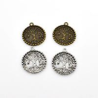 8PCS Round Tree Charms,2 Colors Available-RS996