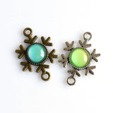 10PCS 12mm Round Cabochon Base Settings,2 Colors Available-B2252