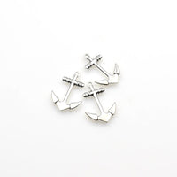 15PCS Simple Anchor Charms,Antique Silver Tone-RS553