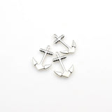 15PCS Simple Anchor Charms,Antique Silver Tone-RS553