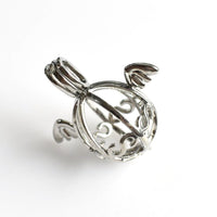 1PCS Angel Egg Big Cage Pendant,Antique Silver Tone-TS048