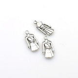 15PCS Windbreaker Charms,Antique Silver Tone-RS1186