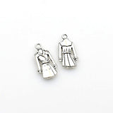 15PCS Windbreaker Charms,Antique Silver Tone-RS1186