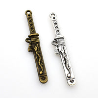 15PCS Dragon Sword Charms,Double Sided 2 Colors Available-RS093