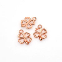 50PCS Little Clover Charms,4 Colors Available-RS056