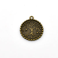 8PCS Round Tree Charms,2 Colors Available-RS996