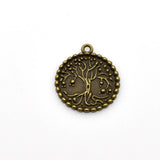 8PCS Round Tree Charms,2 Colors Available-RS996