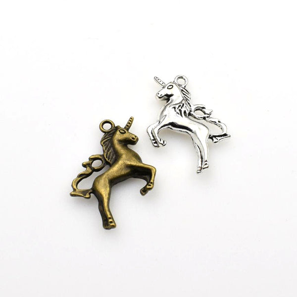 4PCS Big Unicorn Charms,2 Colors Available-RS778