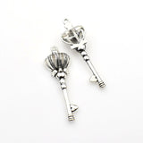 5PCS Crown Key Charms,2 Colors Available 3D-RS483