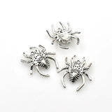 15PCS Spider Charms,Antique Silver Tone-RS241