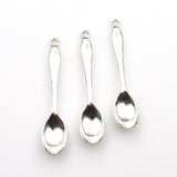 15PCS Spoon Charms,Antique Silver Tone-RS677