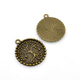 8PCS Round Tree Charms,2 Colors Available-RS996