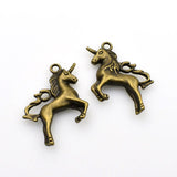 4PCS Big Unicorn Charms,2 Colors Available-RS778