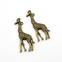 8PCS Giraffe Charms,Antique Bronze Tone-RS802