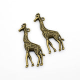 8PCS Giraffe Charms,Antique Bronze Tone-RS802