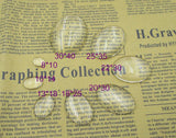 10PCS Oval Blank Transparent Glass Cabochons-8 Sizes Available-B102