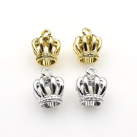 8PCS Crown Charms,3D Smooth Surface 2 Colors Available-RS1237