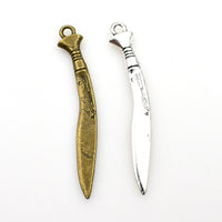 10PCS Sword Charms,Double Sided 2 Colors Available-RS967