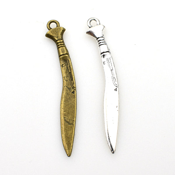 10PCS Sword Charms,Double Sided 2 Colors Available-RS967