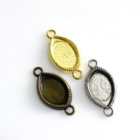 5PCS 15x10mm Eye Cabochon Base Settings 3 Colors Available-B2189